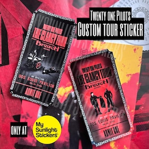 Twenty One Pilots BREACH Tour 2025 Customizable Sticker Tour Merch