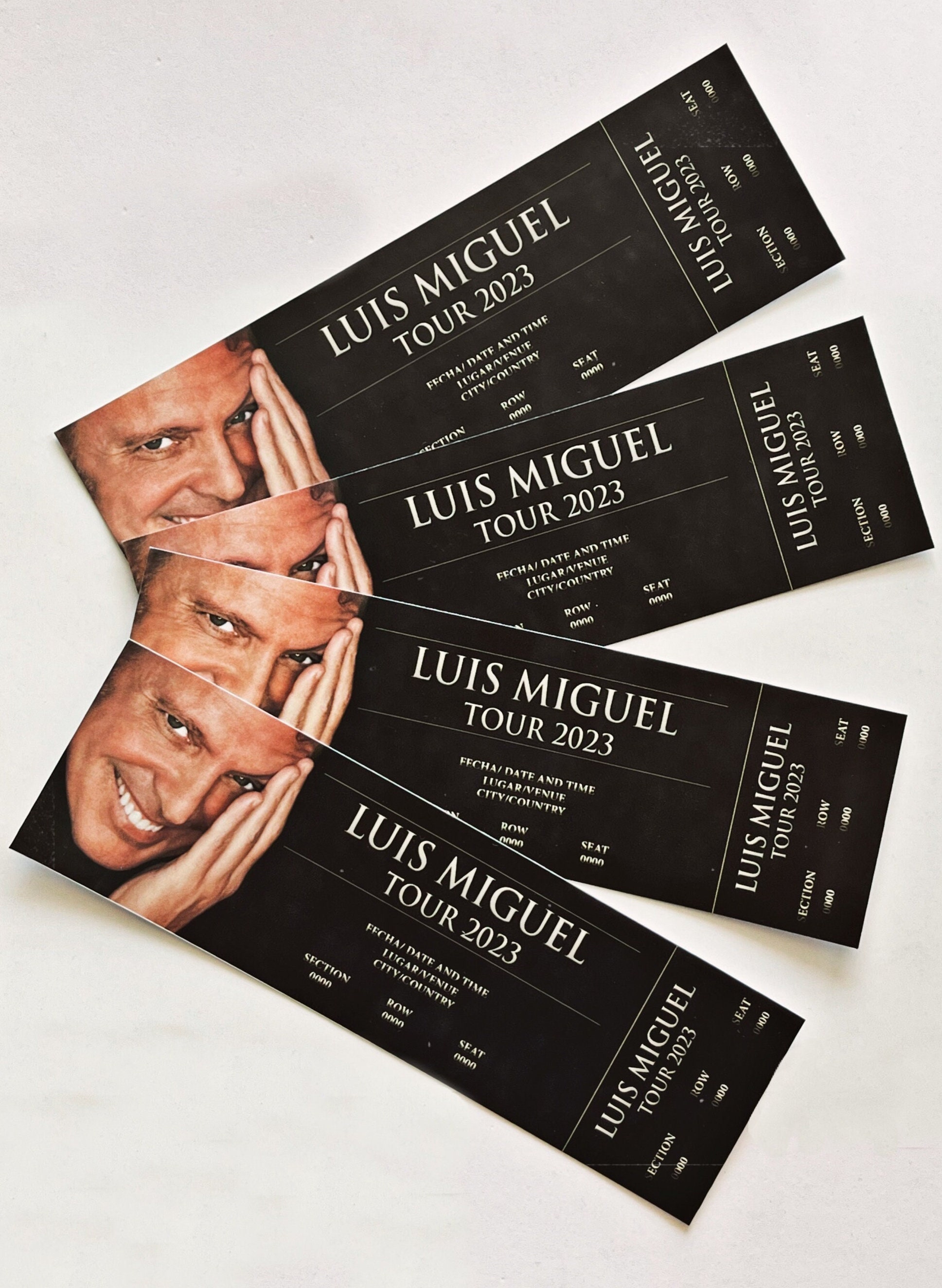 Luis Miguel Custom Ticket Tour 2023/2024 Concert Keepsake Etsy
