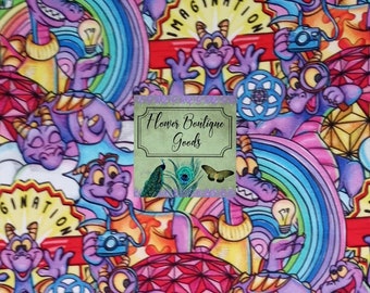 Figment/ Disney/ Tumbler/ Mask/ Fabric Cut/ 9"×14"/ Cotton Lycra