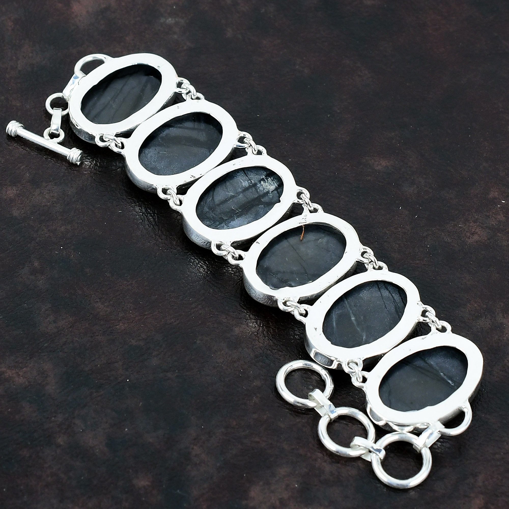 Picasso Jasper Gemstone Bracelet Handmade Jewelry Unique