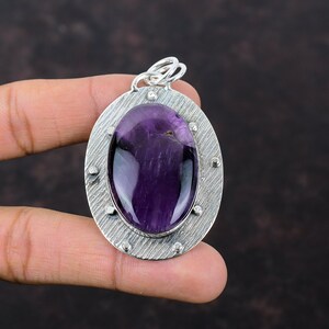 Star Amethyst Pendant High Quality Gemstone Jewelry Handmade Brand New Pendant 925 Sterling Silver Pendant Gift For Friend Statement Jewelry