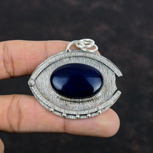 Pendentif bleu labradorite de feu pendentif en pierres précieuses véritables 925 pendentif en argent sterling fait main bijoux bohèmes design unique pendentif cadeaux de mariage