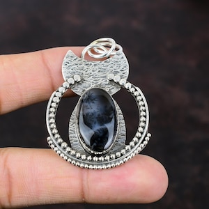 Dendritic Agate Pendant 925 Sterling Silver Pendant Brand New Jewelry Handmade Pendant Very Pretty Gemstone Jewelry For Gift Amazing Pendant