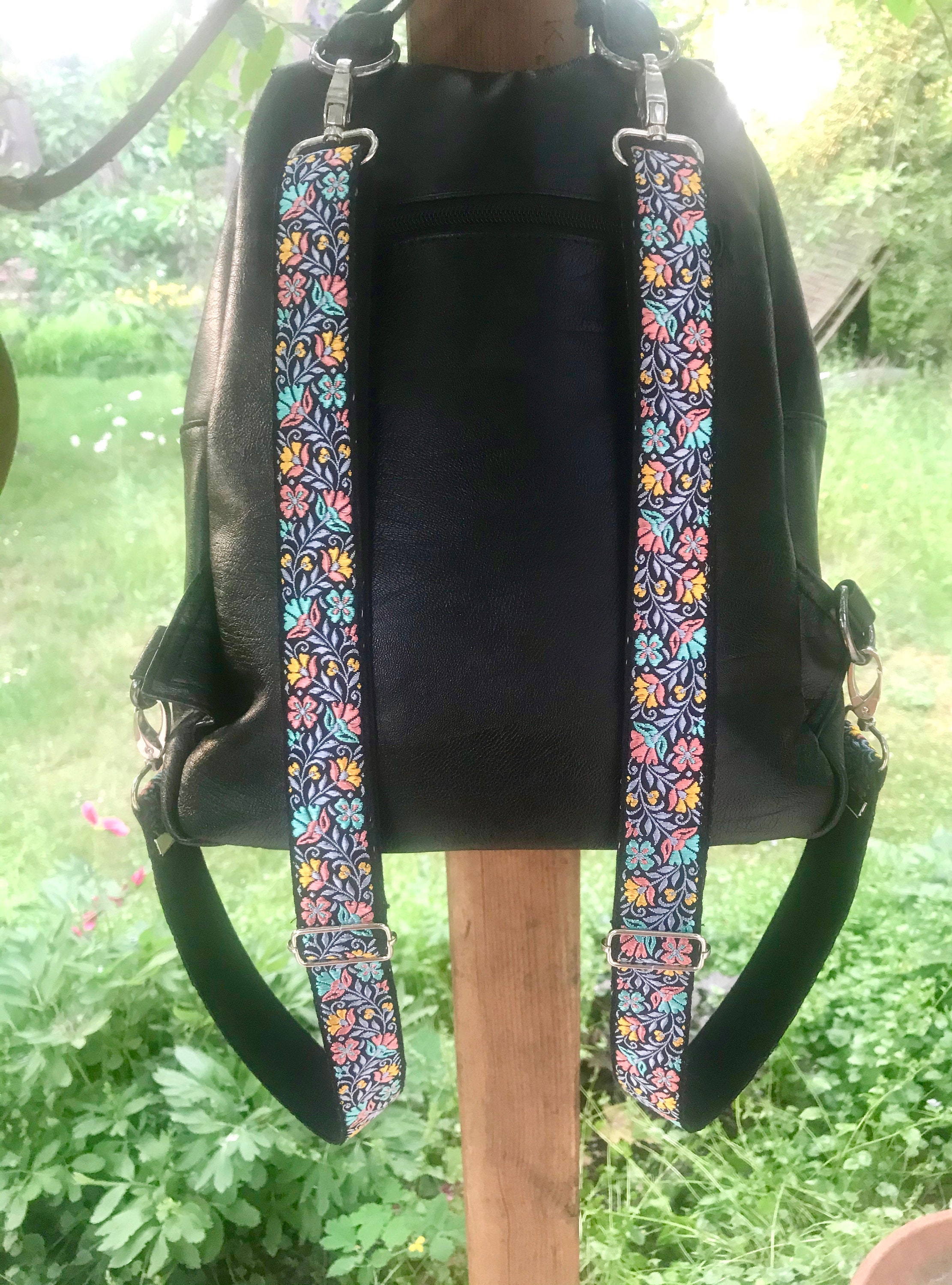 2 backpack straps pocket belt replacement belt backpack strap Etsy