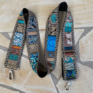 Bag Strap Adjustable Replacement Strap Crossbody BOHO Patchwork