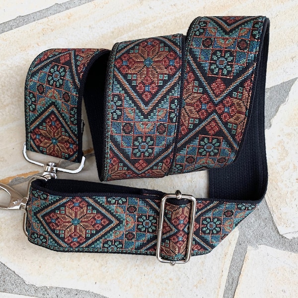 Taschengurt Crossbody Verstellbarer Ersatzriemen Gobelin Vintage