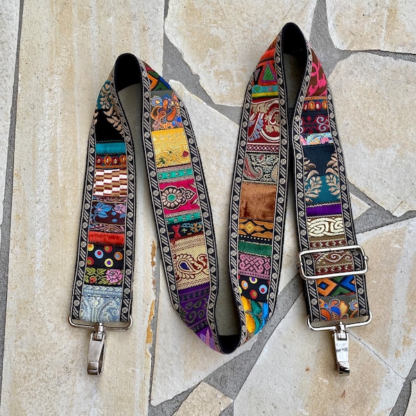 Bag Strap Adjustable Replacement Strap Crossbody BOHO Patchwork