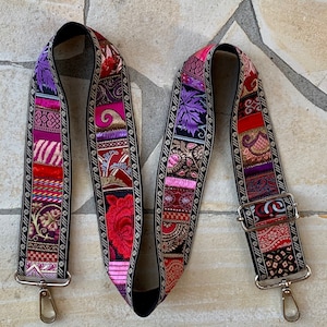 Sangle de poche Sangle de rechange réglable Crossbody BOHO Patchwork