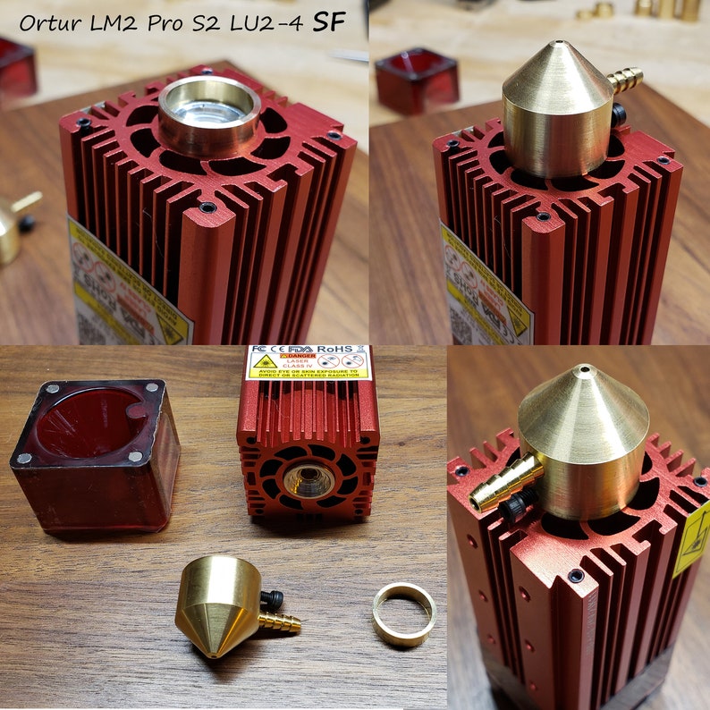 Ultimate Air Assist Brass Nozzle for Diode Laser Cutting Etsy