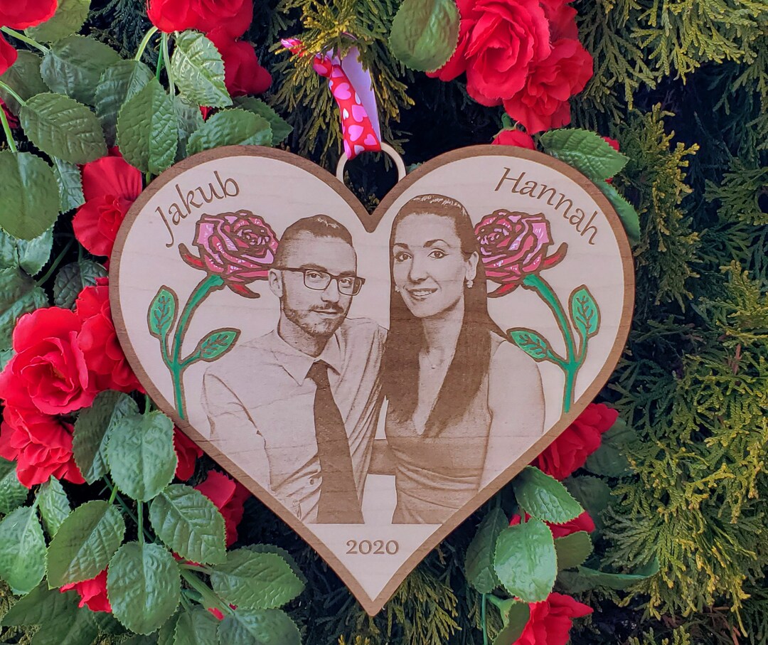 Personalized Couple 2 Layered Wooden Art - Valentine's Day Gift Idea For Couple/Him/Her