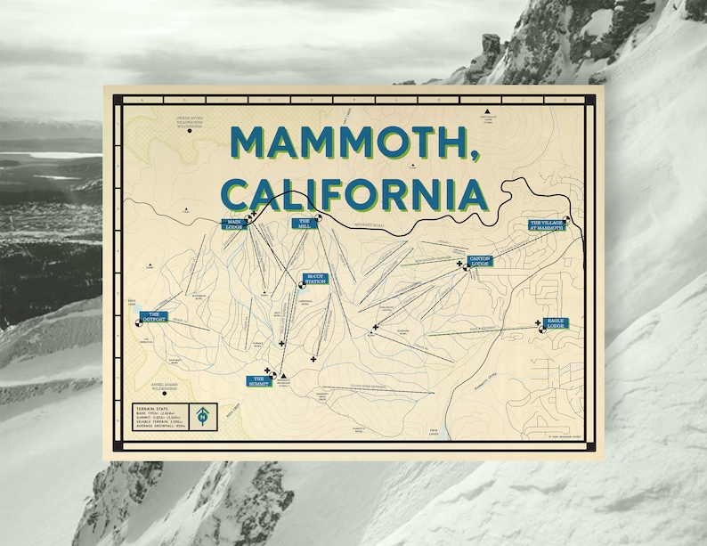 Mammoth Ski Resort Map Poster - Il 794xN.3853020743 Rti2 