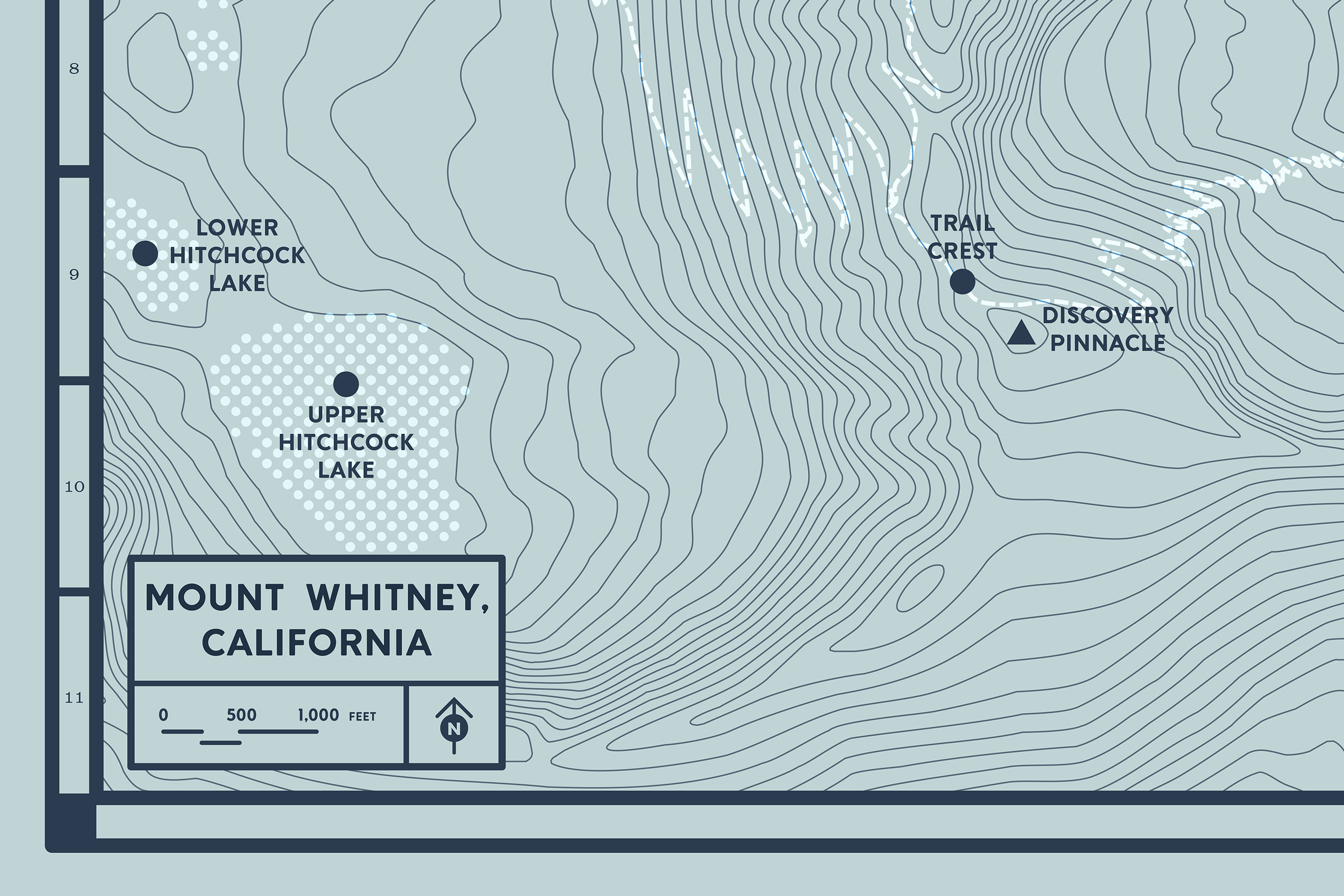 Mount Whitney Map Poster Mt Whitney Trail John Muir Trail Etsy Il Fullxfull.3342279819 H5by