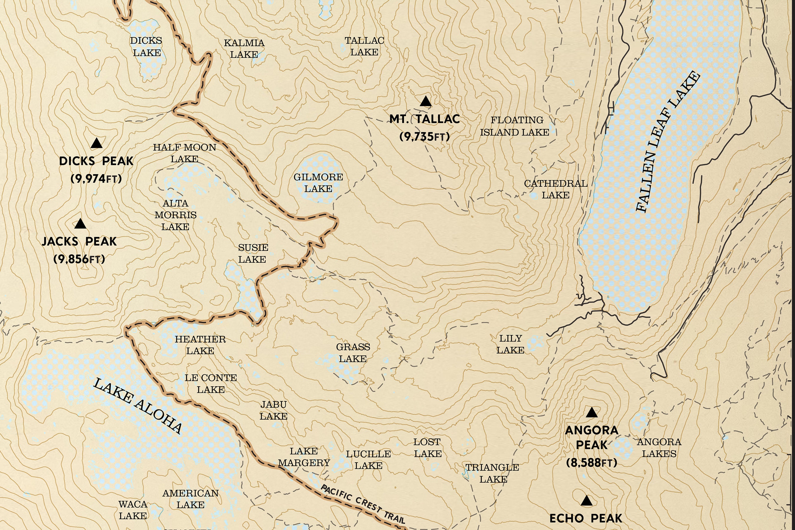 Desolation Wilderness Map Poster - Il Fullxfull.2689852700 Ehsi