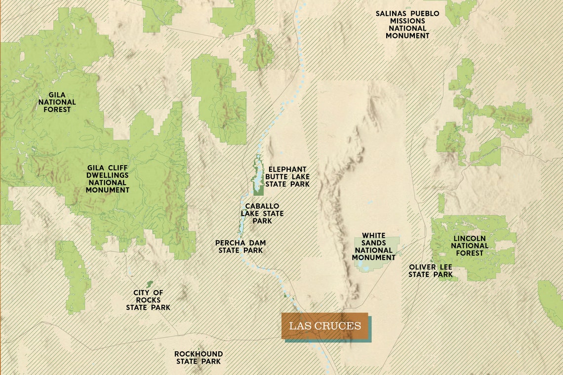 New Mexico Public Lands Map Poster - Il 1140xN.2941036139 S6w2