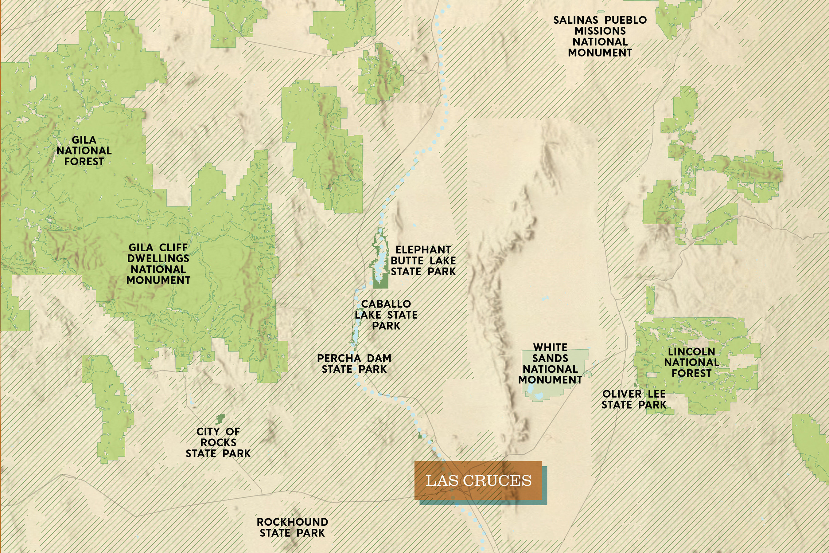 New Mexico Public Lands Map Poster - Il Fullxfull.2941036139 S6w2 