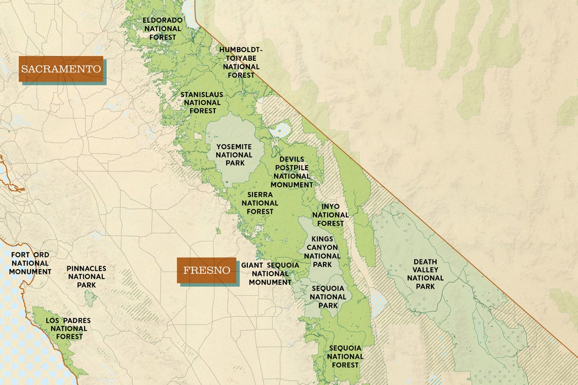 California Public Lands Map Poster - Il 1140xN.3302932520 Fyav