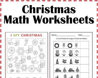 Math Worksheets - Etsy