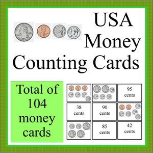Gioco di carte per contare i soldi negli USA – Schede stampabili e attività pratiche sulle competenze finanziarie (download digitale)