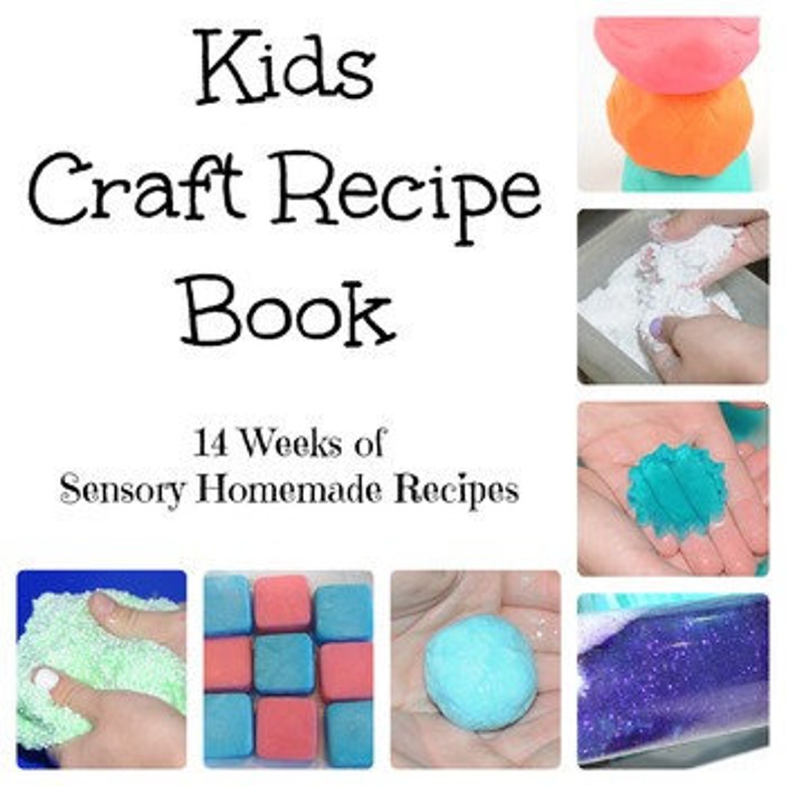 Kids Craft Recipe Book-14 Weeks of Sensory Homemade Recipes | Etsy