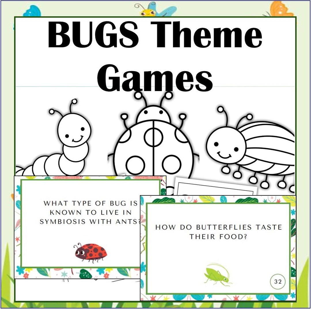 Bug & Insect Trivia Cards With Coloring Pages - Educational Printables ...