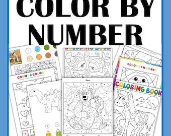 Color By Number Coloring Pages – 23 Fun & Educational Coloring Activity Sheets