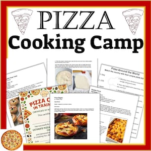 Ultimate Pizza Kids Cooking Camp Unit-Fun & Easy Recipes for Chefs of All Ages- Digital Download