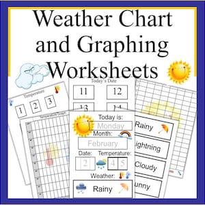 Cartes météo et feuilles de calcul : bulletins météo, cartes mémoire et activités imprimables