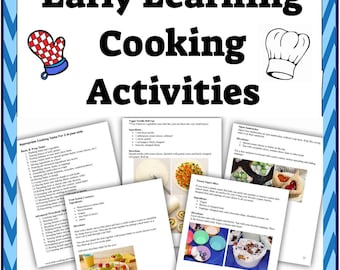 Early Learning Cooking Activities-50 Class Cooking Recipes & Snack Ideas (Digital Download)