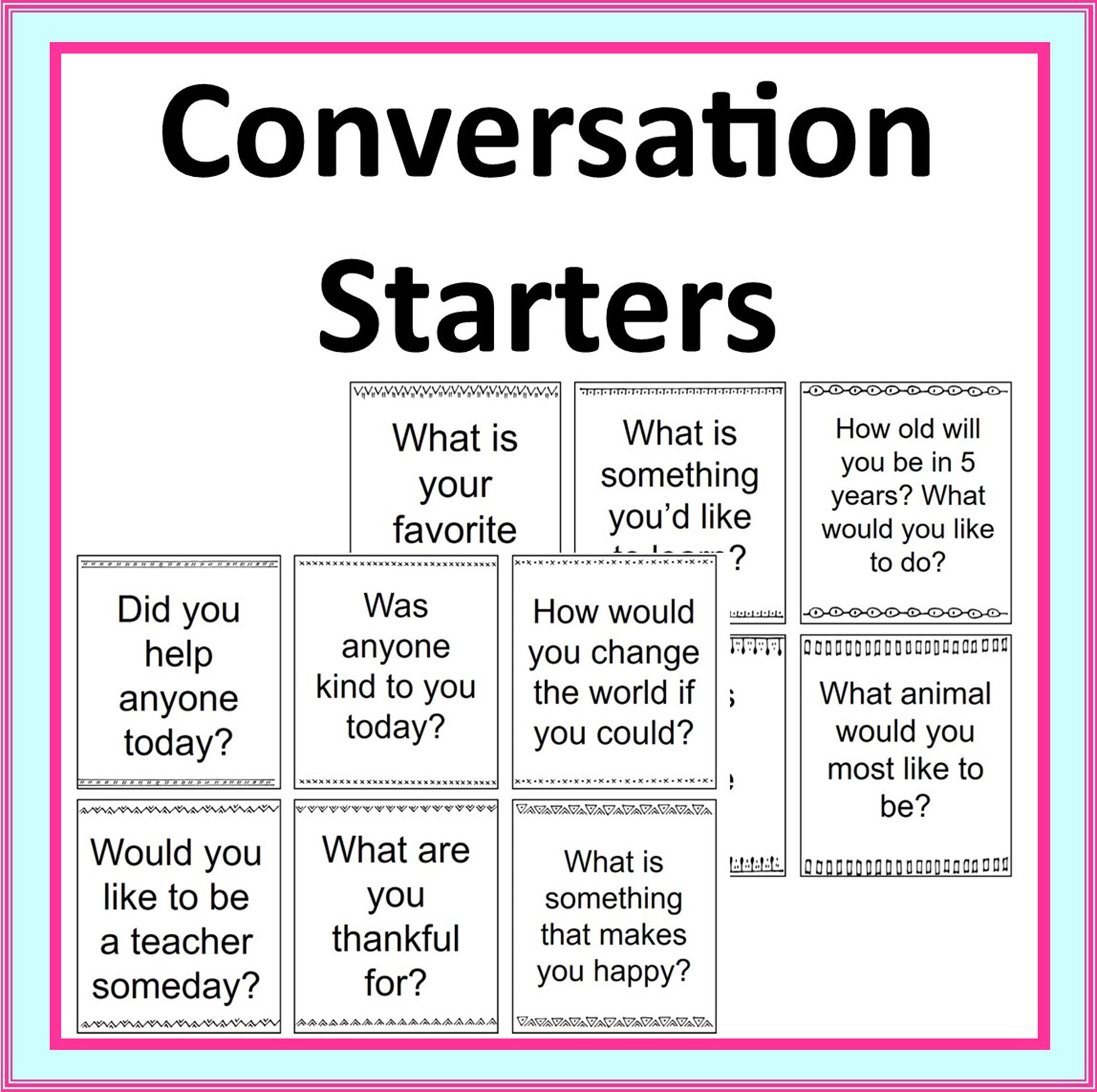 Lunch Box Conversation Starter Game Cards - 30 Pc. | Oriental Trading