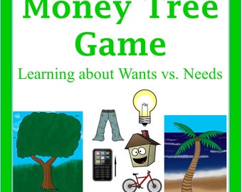 Money Tree Game- Teaching Kids about Wants vs. Needs