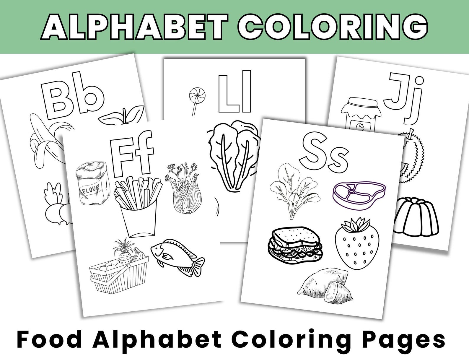 Kids Cooking With the Alphabet: A-Z Recipe & Coloring Activities ...