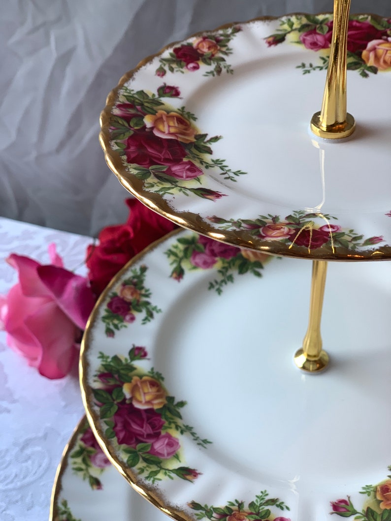 Royal Albert Old Country Roses Cake Stand - Thumbnail 4