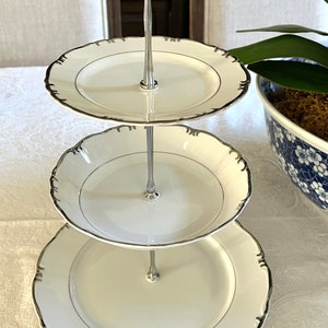 3 Tier Cake Stand by Gold China (Baronet) for Afternoon Tea (Vintage China)
