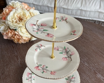 3 Tier Vintage Cake Stand for Afternoon Tea