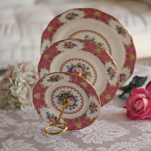 Royal Albert Lady Carlyle 3 Tier Cake Stand ONLY for Afternoon Tea (Vintage China)