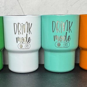 Vaso pequeño personalizado grabado, taza de acero inoxidable personalizada grabada con láser