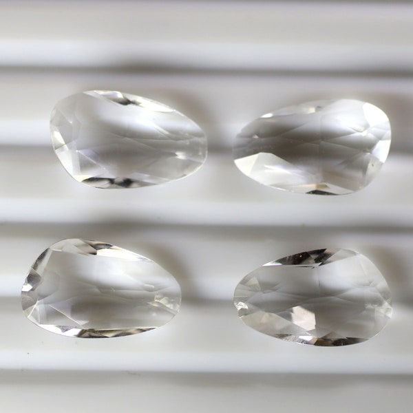 10x16 mm Natural Crystal Quartz Fancy Shape Polki cut Briolette gemstone for making jewelry