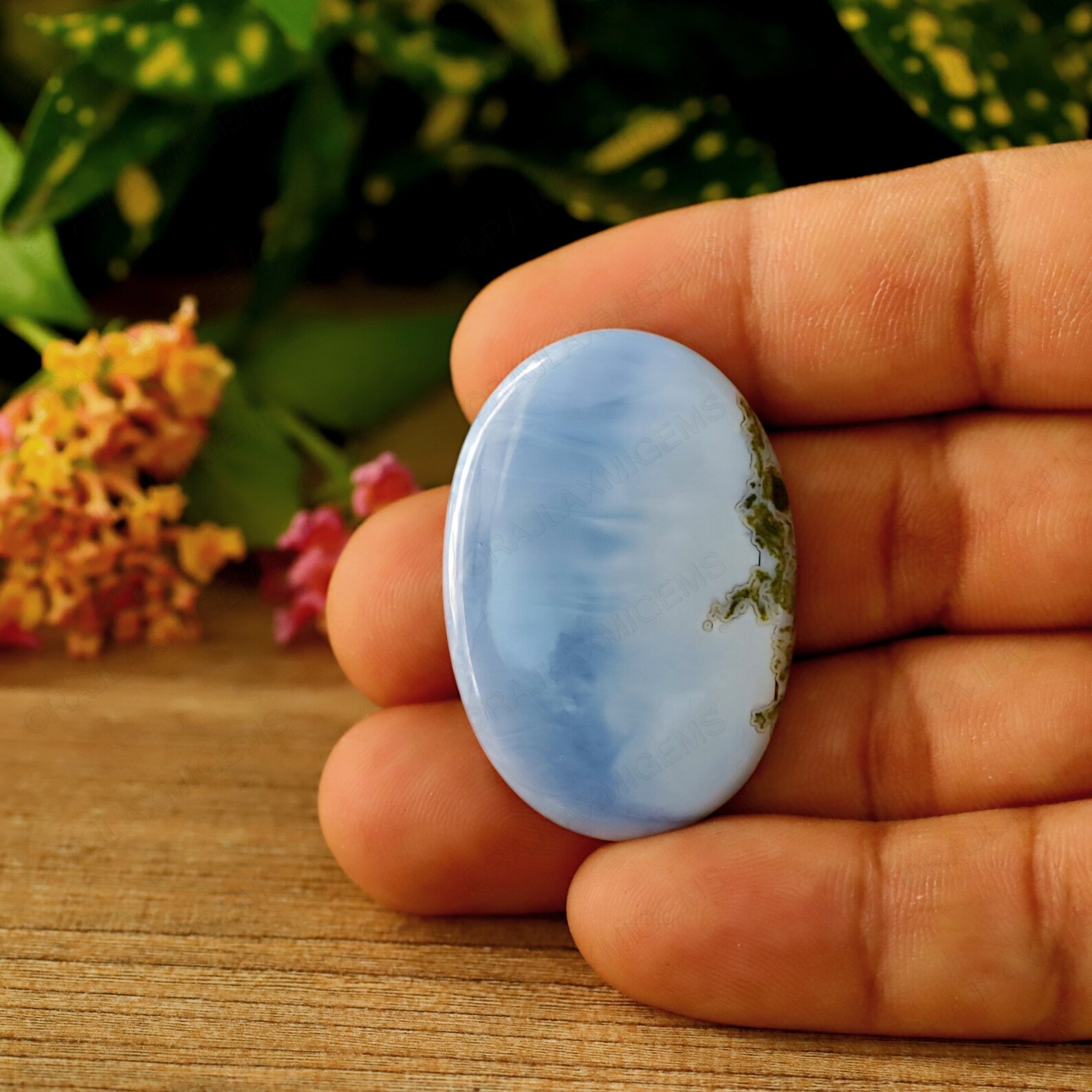 Natural Blue Opal Gemstone Top Quality Blue Opal Cabochon Blue Etsy