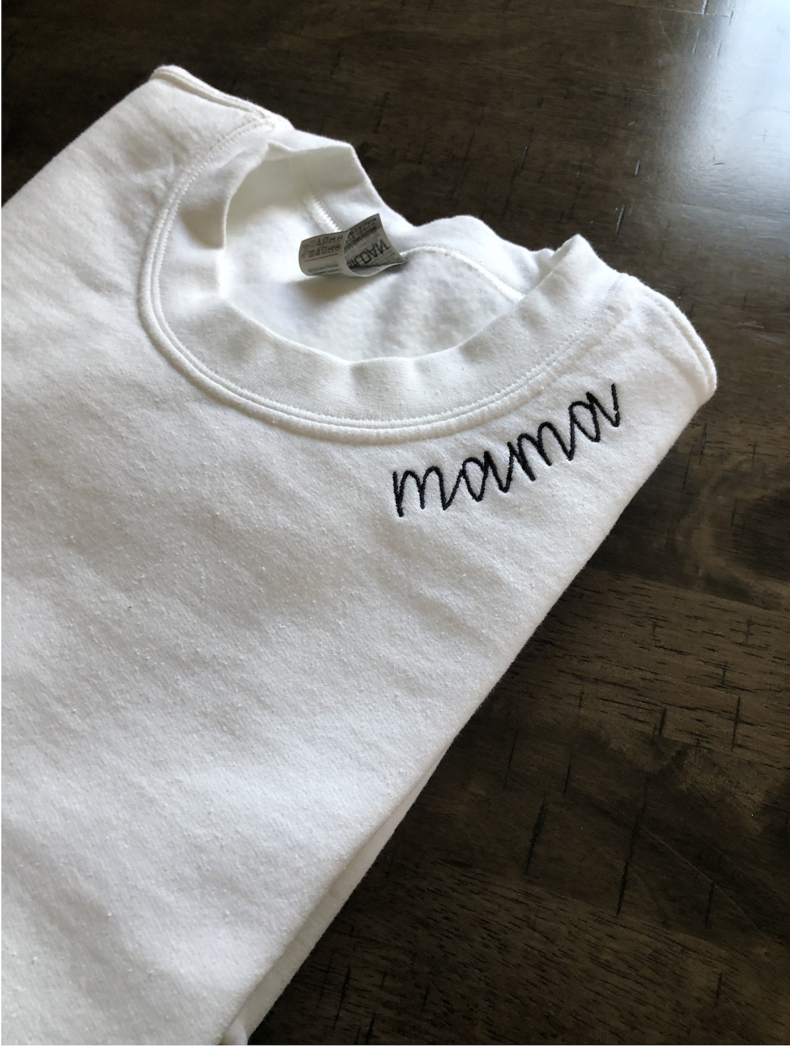Embroidered Mama Sweatshirt Embroidered Sweatshirt Mama | Etsy