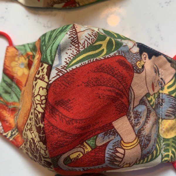 Stunning Frida Kahlo cotton reusable  face mask /face covering