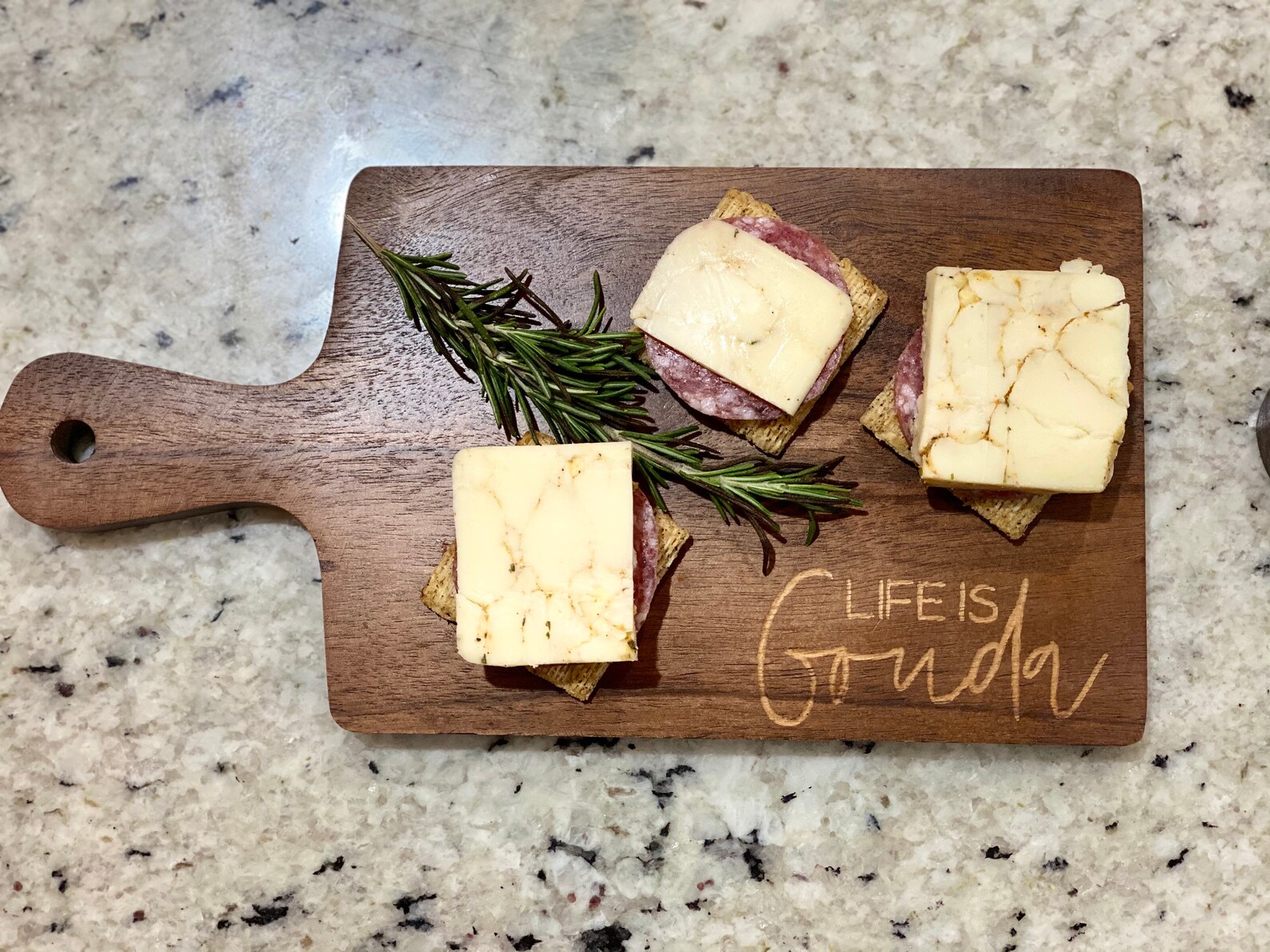 Charcuterie Board Engraved Life is Gouda Engraved Cheese Etsy