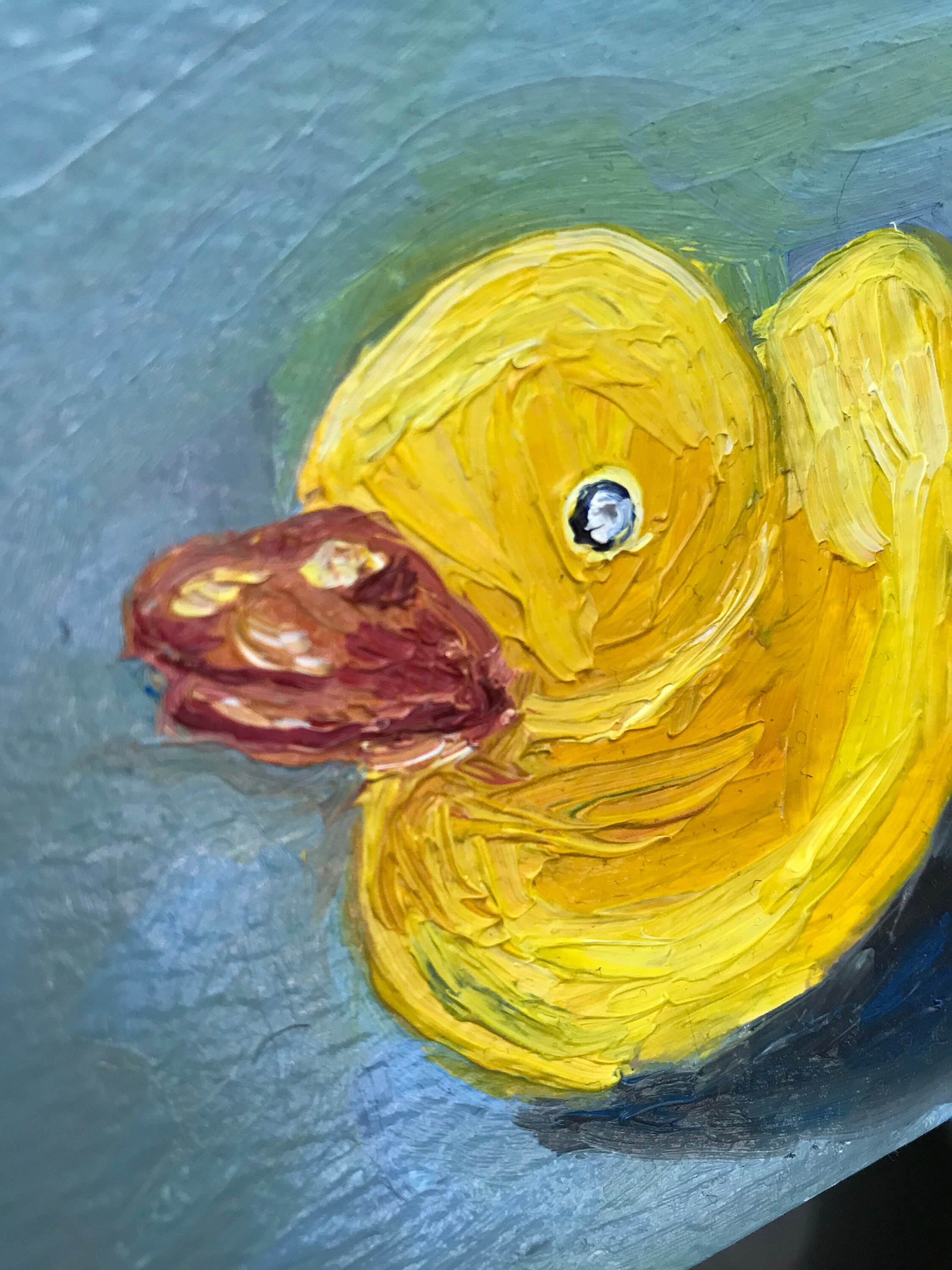 Rubber Duck Painting Bathroom Picture for a kids bathroom Etsy