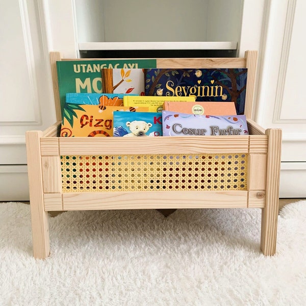 Rattan Bookcase Etsy