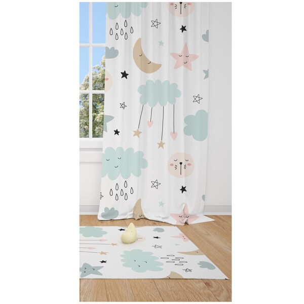 Nursery Curtains Etsy
