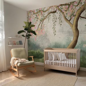Willow Tree Peel and Stick Wallpaper Nursery Wall Mural Removable Wallpaper