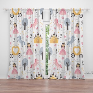 Cute Princess Baby Girl Room Curtain Nursery Curtains Window Curtains