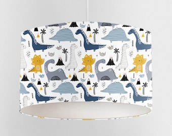 Dinosaur Lampshade: Kids Nursery Ceiling Drum Light Shade