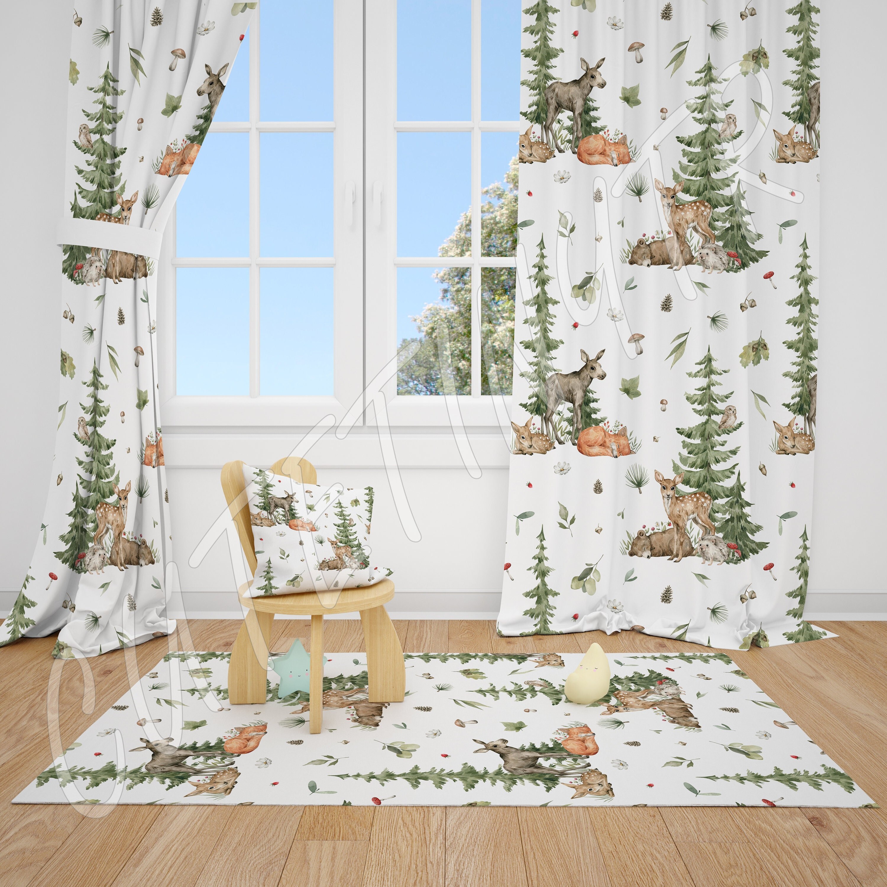 Animal Curtains - Etsy Animal Curtains - Etsy