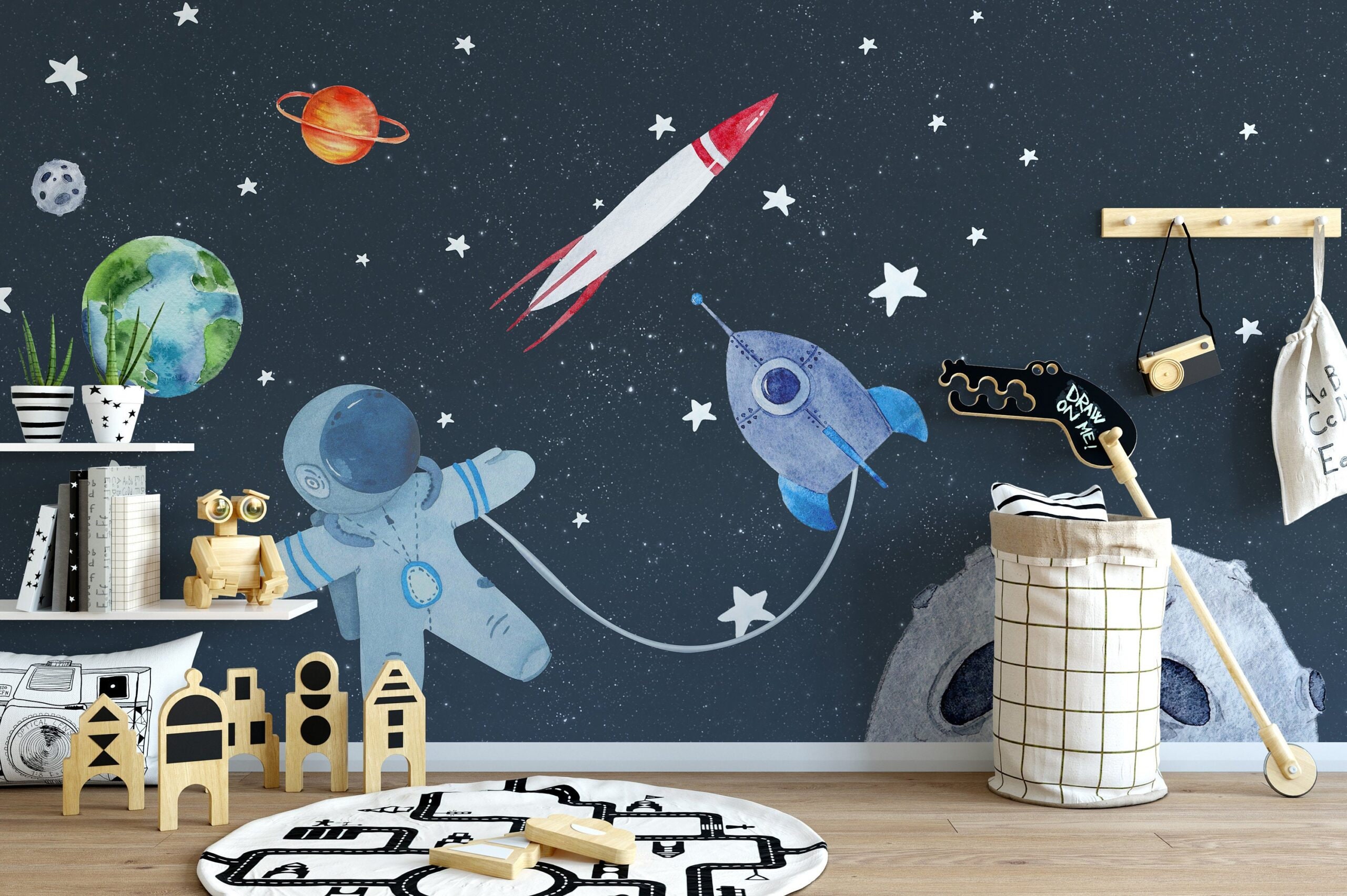 Astronaut And Space Nursery