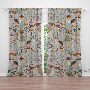 Forest Baby Boy Room Curtain Nursery Curtains Window Curtains